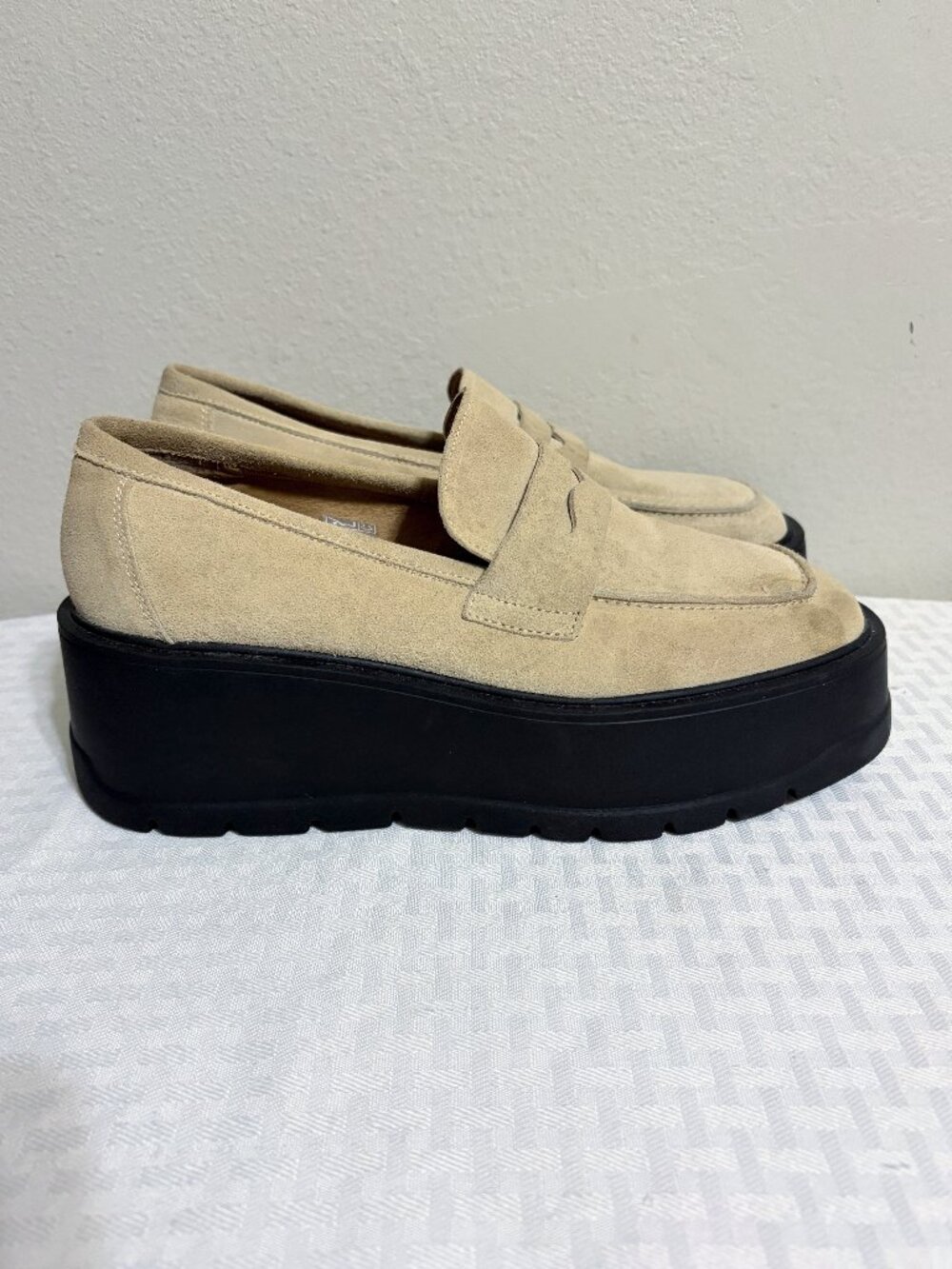 Free People Nico Platform Suede  Loafers Size 39/8.5
